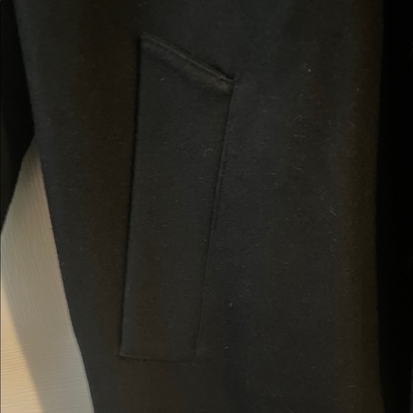 Lands' End Men's Classic Wool Black Trench Coat Size M - Picture 5 of 11